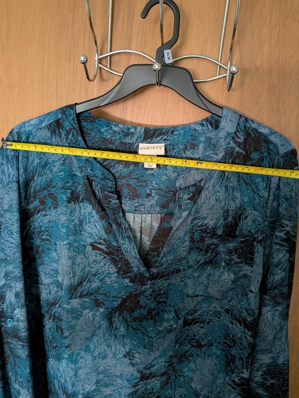 Ava & Viv Blue Tunic Top - Picture 9 of 10